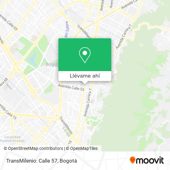 Mapa de TransMilenio: Calle 57