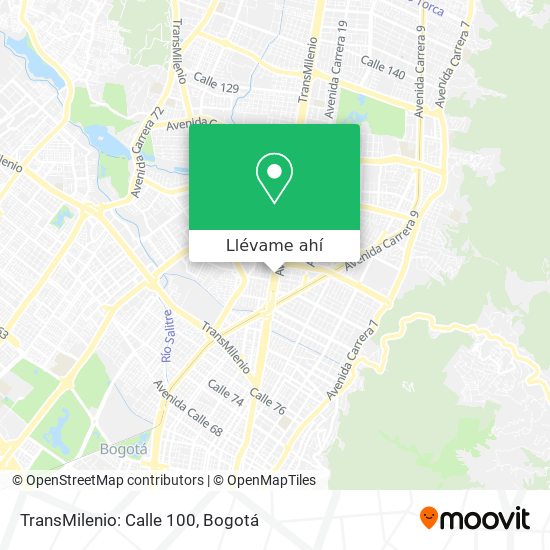 Mapa de TransMilenio: Calle 100