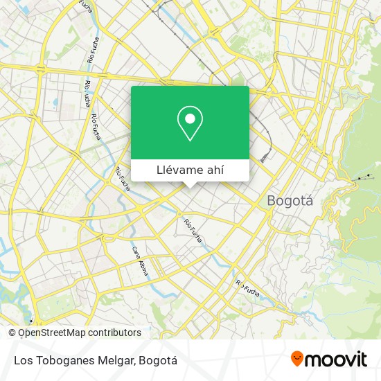 Mapa de Los Toboganes Melgar
