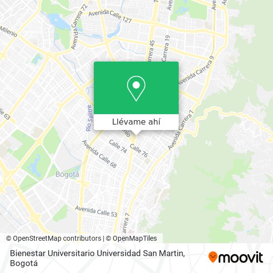 Mapa de Bienestar Universitario Universidad San Martin