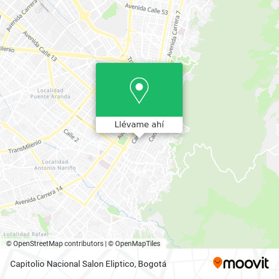 Mapa de Capitolio Nacional Salon Eliptico