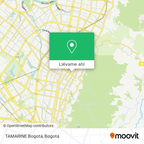 Mapa de TAMARINE Bogotá