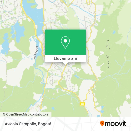 Mapa de Avícola Campollo