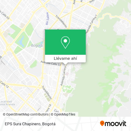Mapa de EPS Sura Chapinero