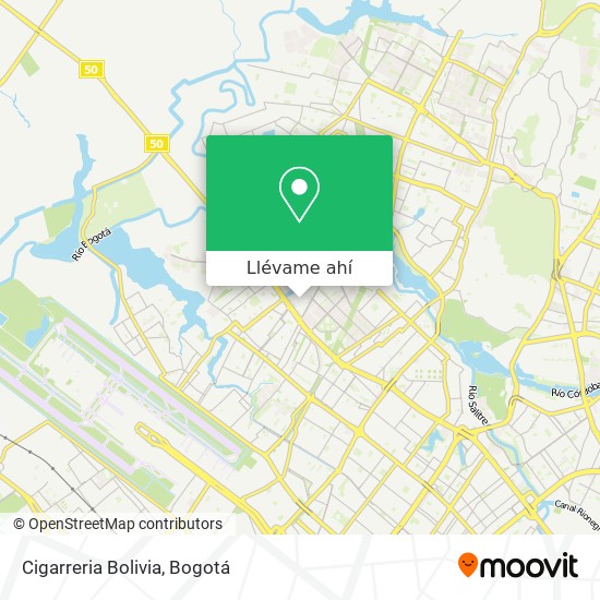 Mapa de Cigarreria Bolivia