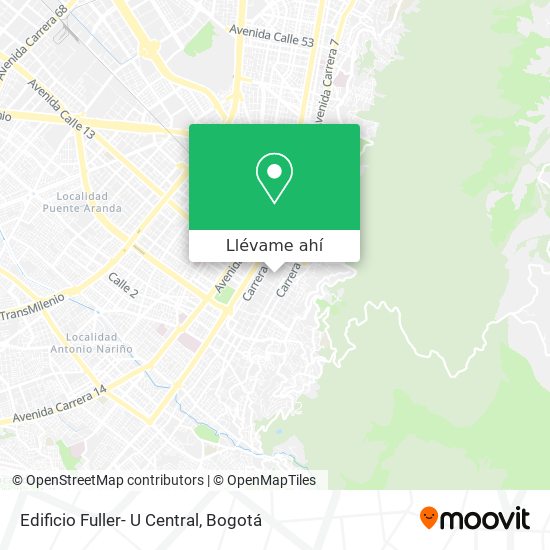 Mapa de Edificio Fuller- U Central