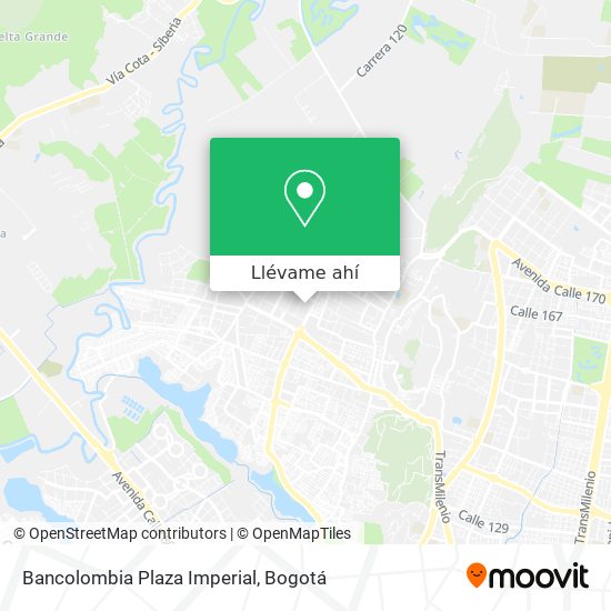 Mapa de Bancolombia Plaza Imperial