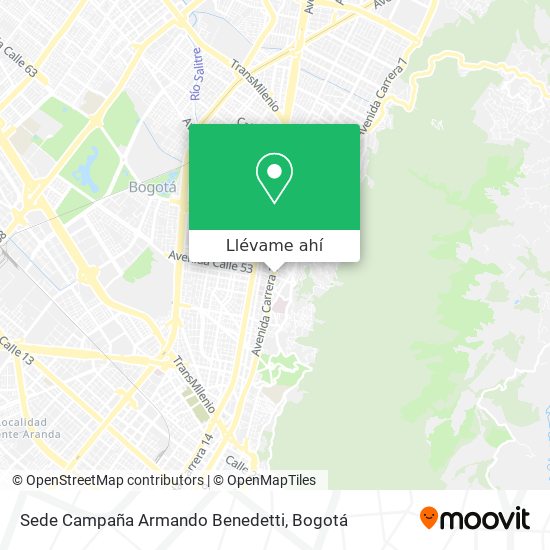Mapa de Sede Campaña Armando Benedetti