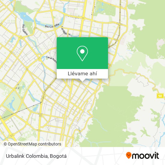 Mapa de Urbalink Colombia
