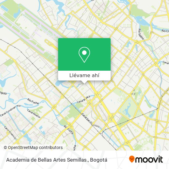 Mapa de Academia de Bellas Artes Semillas.