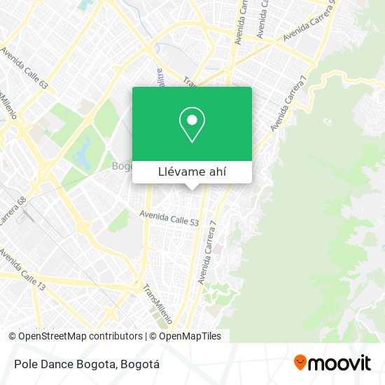 Mapa de Pole Dance Bogota