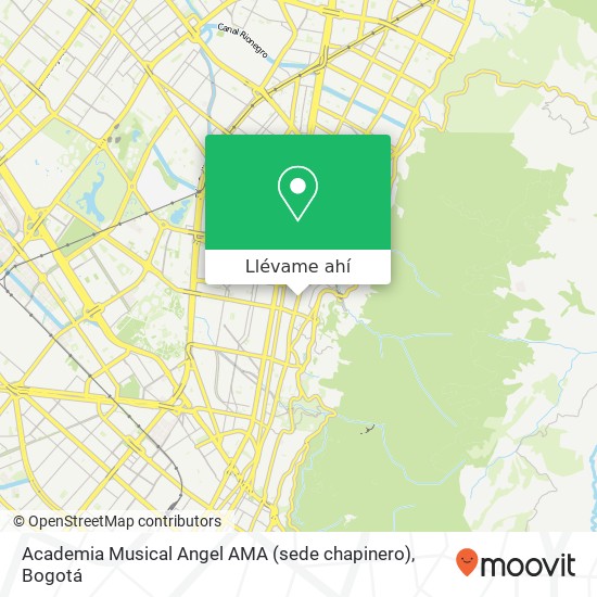 Mapa de Academia Musical Angel AMA (sede chapinero)