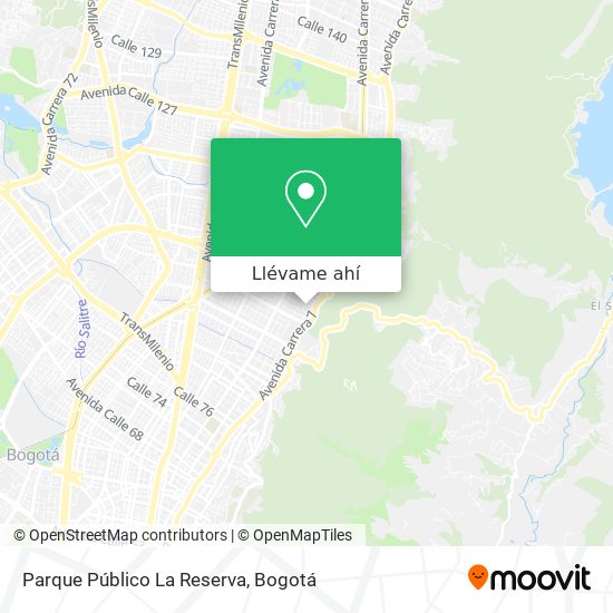 Mapa de Parque Público La Reserva