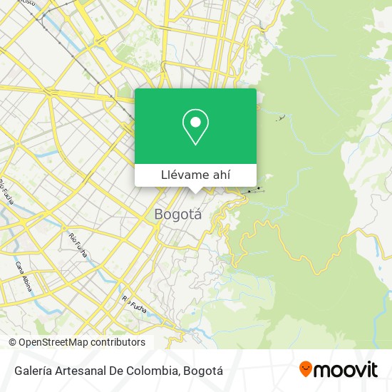 Mapa de Galería Artesanal De Colombia