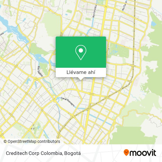 Mapa de Creditech Corp Colombia