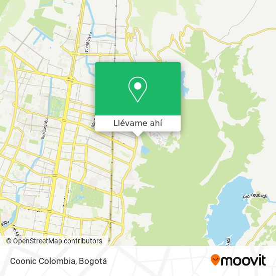 Mapa de Coonic Colombia