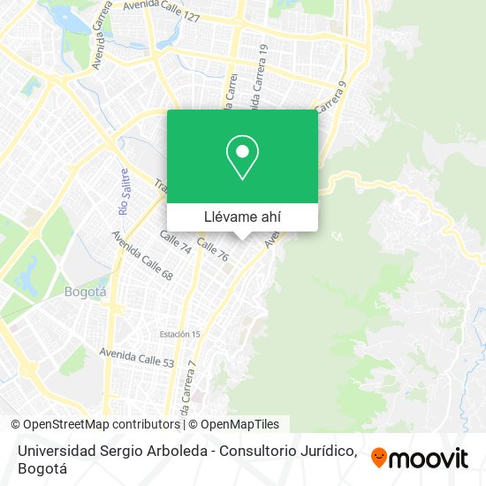 Mapa de Universidad Sergio Arboleda - Consultorio Jurídico