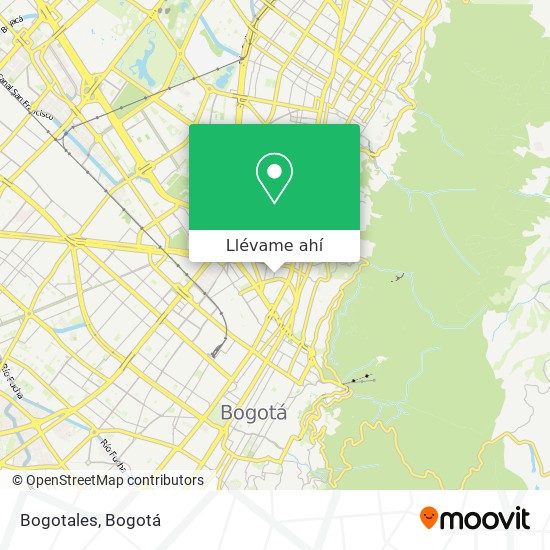 Mapa de Bogotales