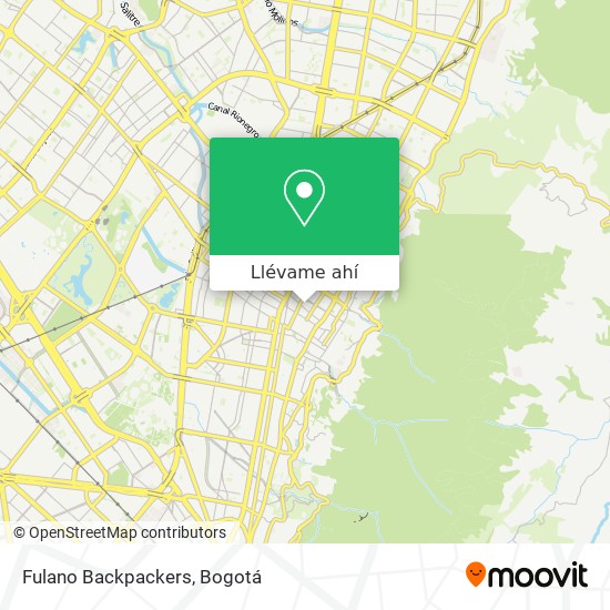 Mapa de Fulano Backpackers