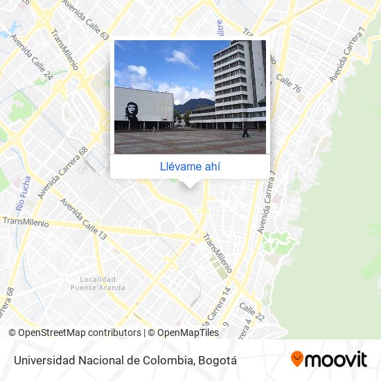 Mapa de Universidad Nacional de Colombia
