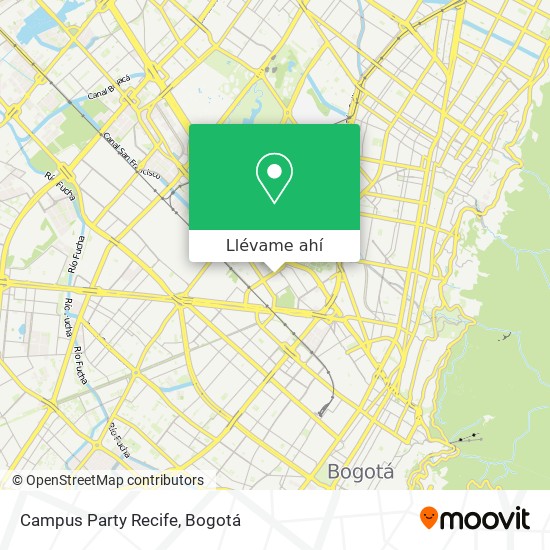 Mapa de Campus Party Recife