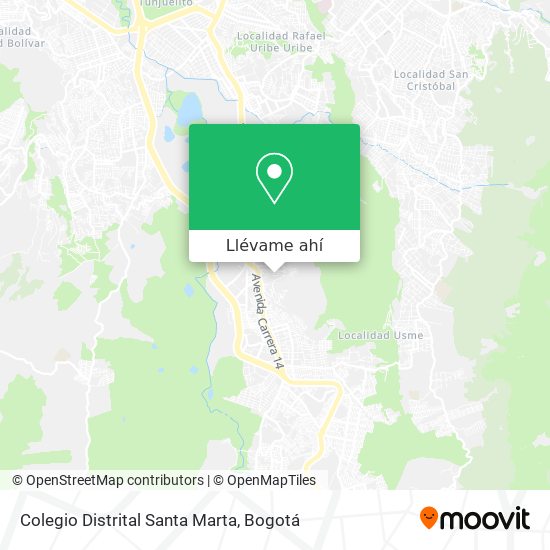 Mapa de Colegio Distrital Santa Marta