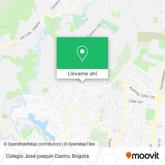 Mapa de Colegio José joaquín Castro