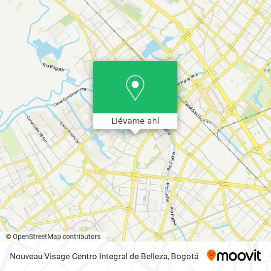 Mapa de Nouveau Visage Centro Integral de Belleza