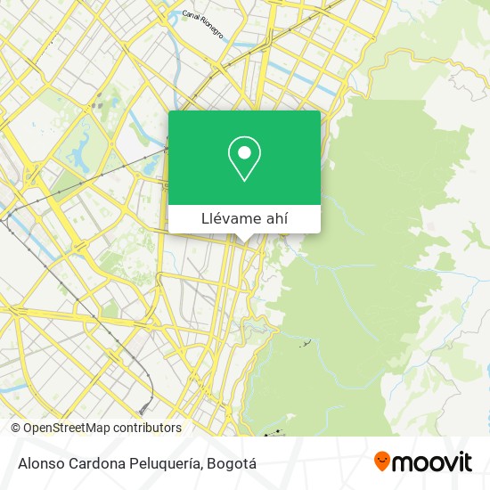 Mapa de Alonso Cardona Peluquería