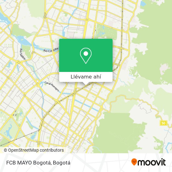 Mapa de FCB MAYO Bogotá