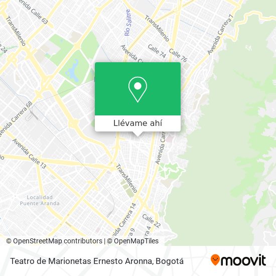 Mapa de Teatro de Marionetas Ernesto Aronna