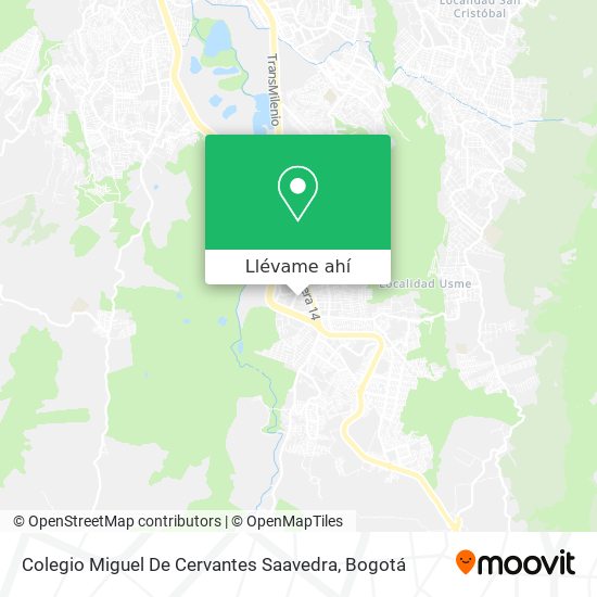 Mapa de Colegio Miguel  De Cervantes Saavedra