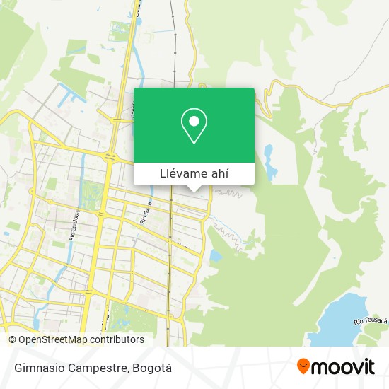 Mapa de Gimnasio Campestre