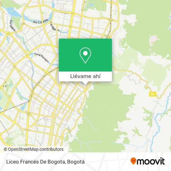 Mapa de Liceo Francés De Bogota