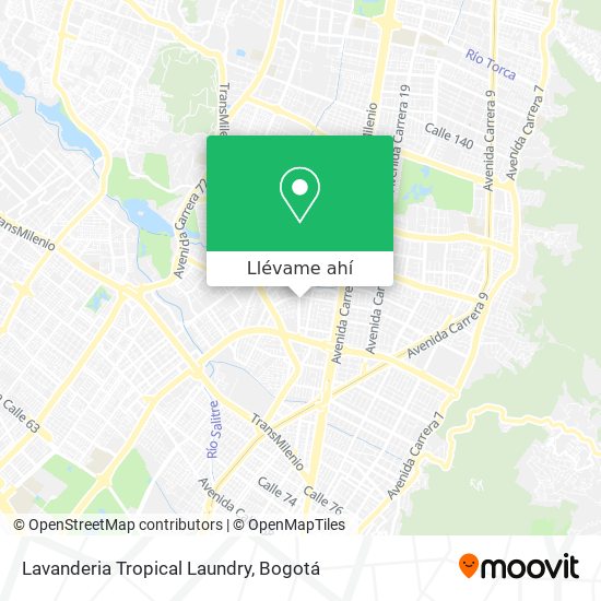Mapa de Lavanderia Tropical Laundry
