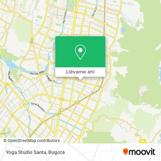 Mapa de Yoga Studio Santa