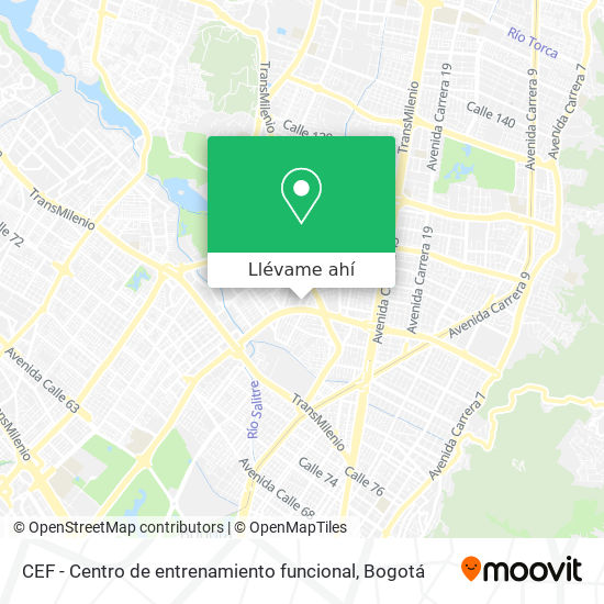 Mapa de CEF - Centro de entrenamiento funcional