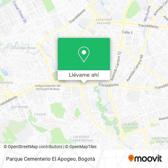 Mapa de Parque Cementerio El Apogeo