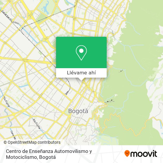 Mapa de Centro de Enseñanza Automovilismo y Motociclismo