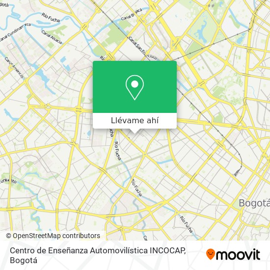 Mapa de Centro de Enseñanza Automovilística INCOCAP