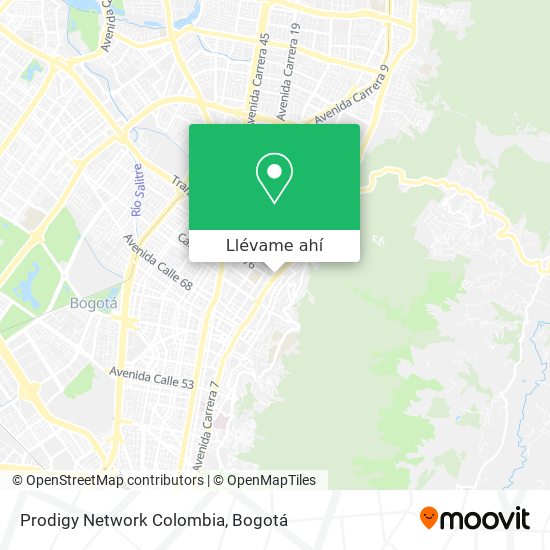 Mapa de Prodigy Network Colombia