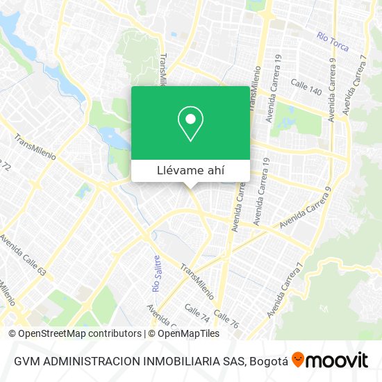 Mapa de GVM ADMINISTRACION INMOBILIARIA SAS