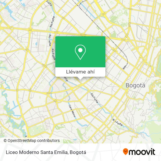 Mapa de Liceo Moderno Santa Emilia