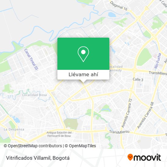 Mapa de Vitrificados Villamil