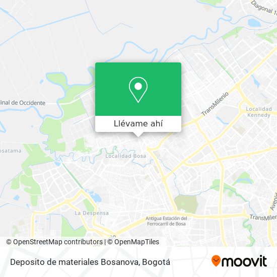 Mapa de Deposito de materiales Bosanova