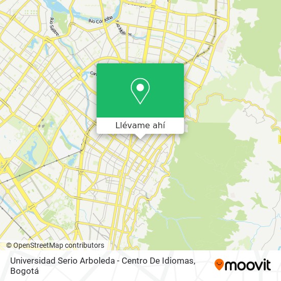 Mapa de Universidad Serio Arboleda - Centro De Idiomas