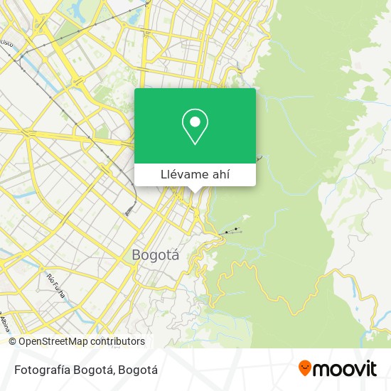 Mapa de Fotografía Bogotá