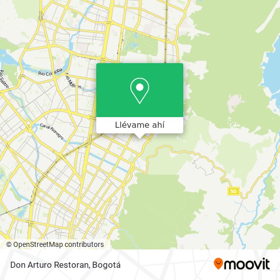 Mapa de Don Arturo Restoran