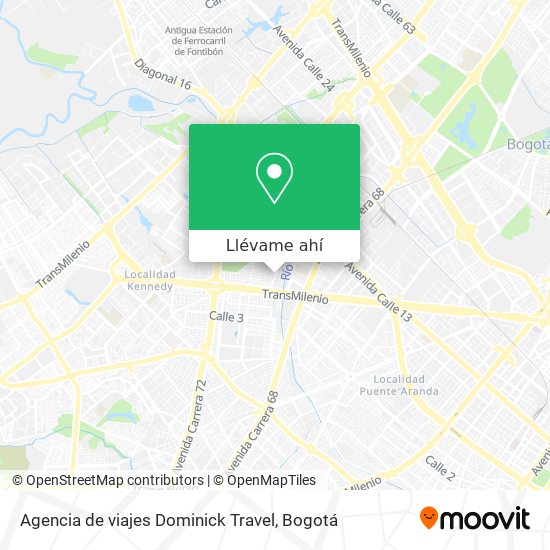 Mapa de Agencia de viajes Dominick Travel