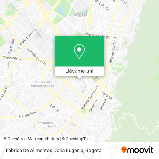 Mapa de Fabrica De Alimentos Doña Eugenia